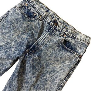 Vintage 80s/90s Levis 505 Red Tab Acid Wash White Washed Mineral Stone 33 X34